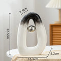 Axyaa Silver Ball Ceramic Vase for Elegant Room Decor
