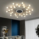 Axyaa Modern Glass Chandelier LED Lighting Fixture for Living Room, Bedroom, Kitchen