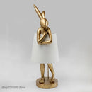 Retro Resin Rabbit Table Lamp by Axyaa: Nordic Design for Bedroom & Living Room