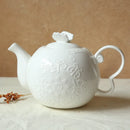 Axyaa European Relief Ceramic Tea Set for Elegant Afternoon Tea Experience