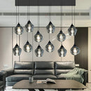 Axyaa Stainless Steel LED Chandelier Lights for Nordic Home Decor