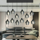 Axyaa Stainless Steel LED Chandelier Nordic Pendant Light for Dining Room & Living Room