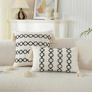 Axyaa Geometric Boho Cotton Cushion Cover for Home Decor