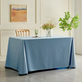Axyaa Elegant White Long Tablecloth for High-End Conferences