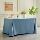 Axyaa Elegant White Long Tablecloth for High-End Conferences