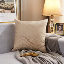 Axyaa Gold Jacquard Throw Pillow Cover 45X45 - Light Luxury Comfort, Living Room Decor