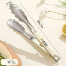 Axyaa Stainless Steel Food Clip: Multi-Use BBQ Tongs for Steak, Pizza, Sushi