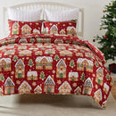 Axyaa Gingerbread Lane Reversible Quilt Set, 3-Piece King/Cal King