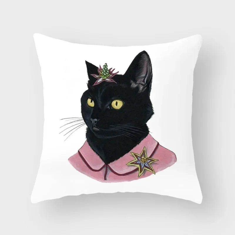 Axyaa Cartoon Animal Print Pillowcase for Home Decor