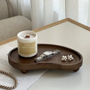 Axyaa Nordic Wood Decorative Tray for Home and Kitchen Organization
