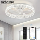 Axyaa Smart LED Ceiling Fan with Light, Remote Control, Dimmable - Home Lighting