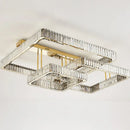 Axyaa Crystal Ceiling Lights: Modern Dimmable Luxury for Living Room & Bedroom