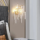Axyaa Crystal Branch Wall Lamp: Nordic All Copper, LED, Retro, Living Room, Bedroom Decor