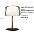 Axyaa Glass Floor Lamp | Modern LED Desk Light for Living Room & Bedroom