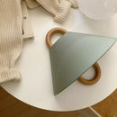 Axya Beech Wood Wall Lamp: Retro Wabi-sabi Style for Bedroom, Living Room & Porch