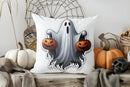 Axyaa Halloween Pumpkin Jack Spooky Decor Cushion Cover for Sofa Bedroom Car