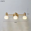 Axyaa Nordic Mirror Headlight Vanity Wall Lamp with Copper Led Lighting