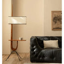Axyaa Nordic Wood Floor Lamp with Giraffe Design - LED Standing Lamp for Living Room