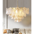 Axyaa Glass Chandeliers: Artistic LED Hanging Lamps for Wedding Party Decor