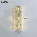 Axyaa Crystal Wall Lamp: Elegant LED Lighting for Luxury Living Room, Bedroom, Dining Room