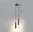 Axyaa Black Gold LED Pendant Light Chandelier for Living Room Bedroom