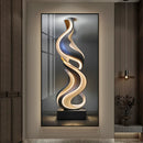 Axyaa Modern Abstract Luxury Wall Lamp for Foyer with Stone Running Light