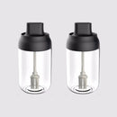 Axyaa Glass Seasoning Set with Lid Spoon - 250ML Oil Bottle, Pepper Jar, Salt Shaker