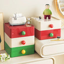 Axyaa Desk Organizer with Drawer - Stackable Desktop Storage Box for Home Office