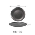 Axyaa Stainless Steel Steak Plate Set of 4