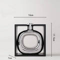 Silver Ceramic Vase Frame for Home Decor by Axyaa