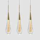 Axyaa Gold Crystal Water Drop Pendant Light - Luxury LED Indoor Lighting