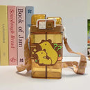 Axyaa Kids Double Drinking Cup Cartoon Water Bottle