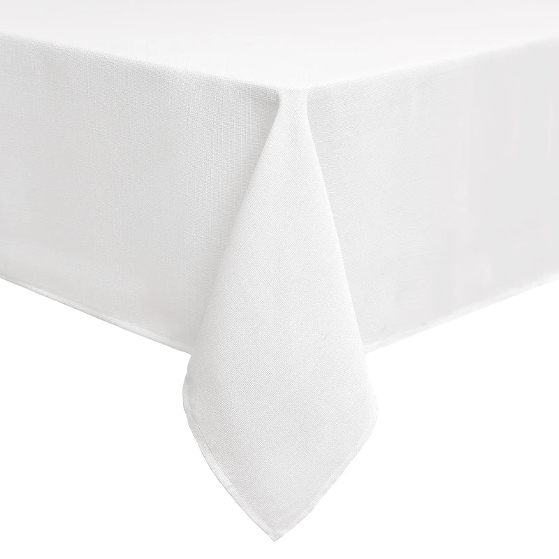 Axyaa Solid Color Tablecloth: Banquet & Party Linens, Washable Rectangle/Round Table Cloth