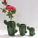 Axya™ Nordic Cactus Vase Porcelain Flower Pot Modern Home Decor Green Cactus Pot