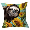 Axyaa Alpaca and Cactus Pattern Pillowcase for Home Sofa Decoration