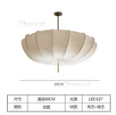 Axyaa White Nordic Cloth Umbrella Chandelier with LED Lighting