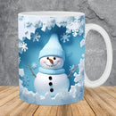 Axyaa Snowman Ceramic Mug 11oz Kids Christmas Gift Cup Home Milk Cup