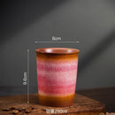 Axyaa Ceramic Gradient Coffee Cup with Silicone Cover, Portable & Creative Office Home Cup