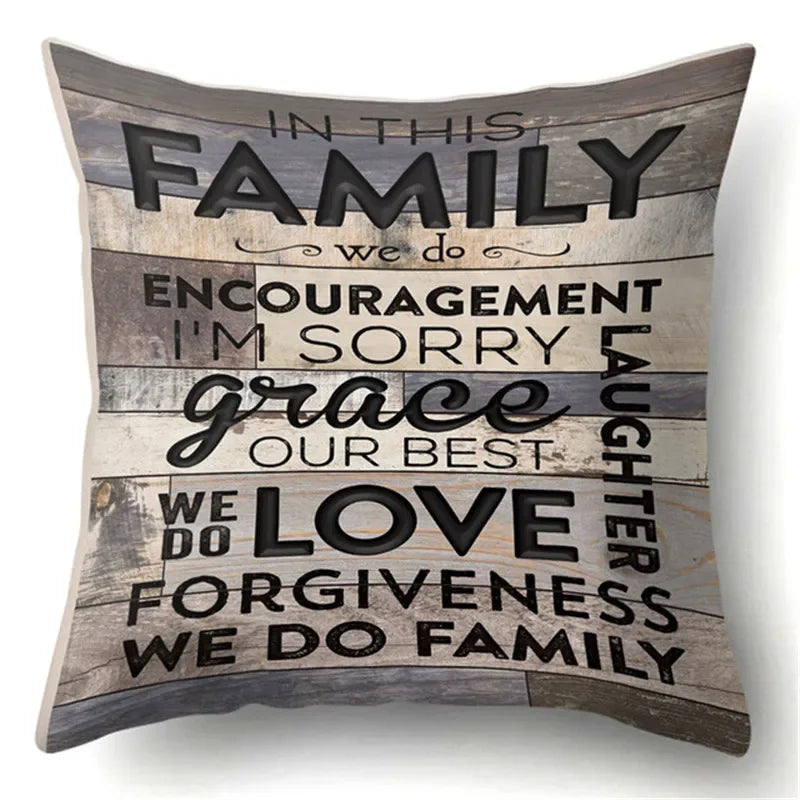 Axyaa Nordic Pillowcase Set - Simple Letter Design for Home, Hotel, Car Decoration