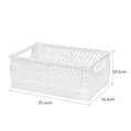 Axyaa Foldable Storage Crate: Portable Stackable Organizer Box for Makeup, Jewelry, and Toys
