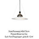 Axyaa Nordic UFO Pendant Light Chandelier LED Lamp Home Decor Fixture