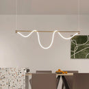 Modern Axyaa Line Pendant Chandelier LED Hanging Light for Dining Room Ceilings
