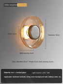 Modern Glass Wall Light for Living Room, Bedroom & Dining Room by Axyaa