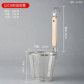 Axyaa Stainless Steel Wooden Handle Funnel Spoon for Cooking and Fishing