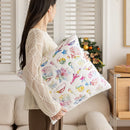 Axyaa Snowflake Christmas Pillowcase Home Decor Winter Sofa Cushion Cover