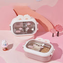 Axyaa Rabbit Design Stainless Steel Lunch Box, Large Capacity Bento Box