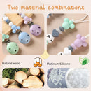 Personalized Axya Dummy Holder & Teether Clip Chain for Baby Pacifiers and Teethers