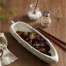 Axyaa Ceramic Balsam Pear Shape Deep Dishes for Elegant Home Dining