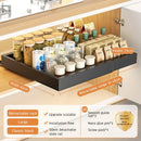 Axyaa Retractable Kitchen Drawer Storage Rack with Slide Rails - Spice Box Organizer