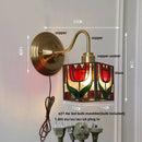 Axyaa Colorful Cube LED Wall Sconce Copper Glass E27 Vanity Light